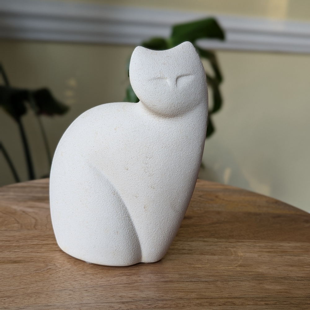 Mid Century Giuseppe Bucco Italian Ceramic Lineasette Cat Figure